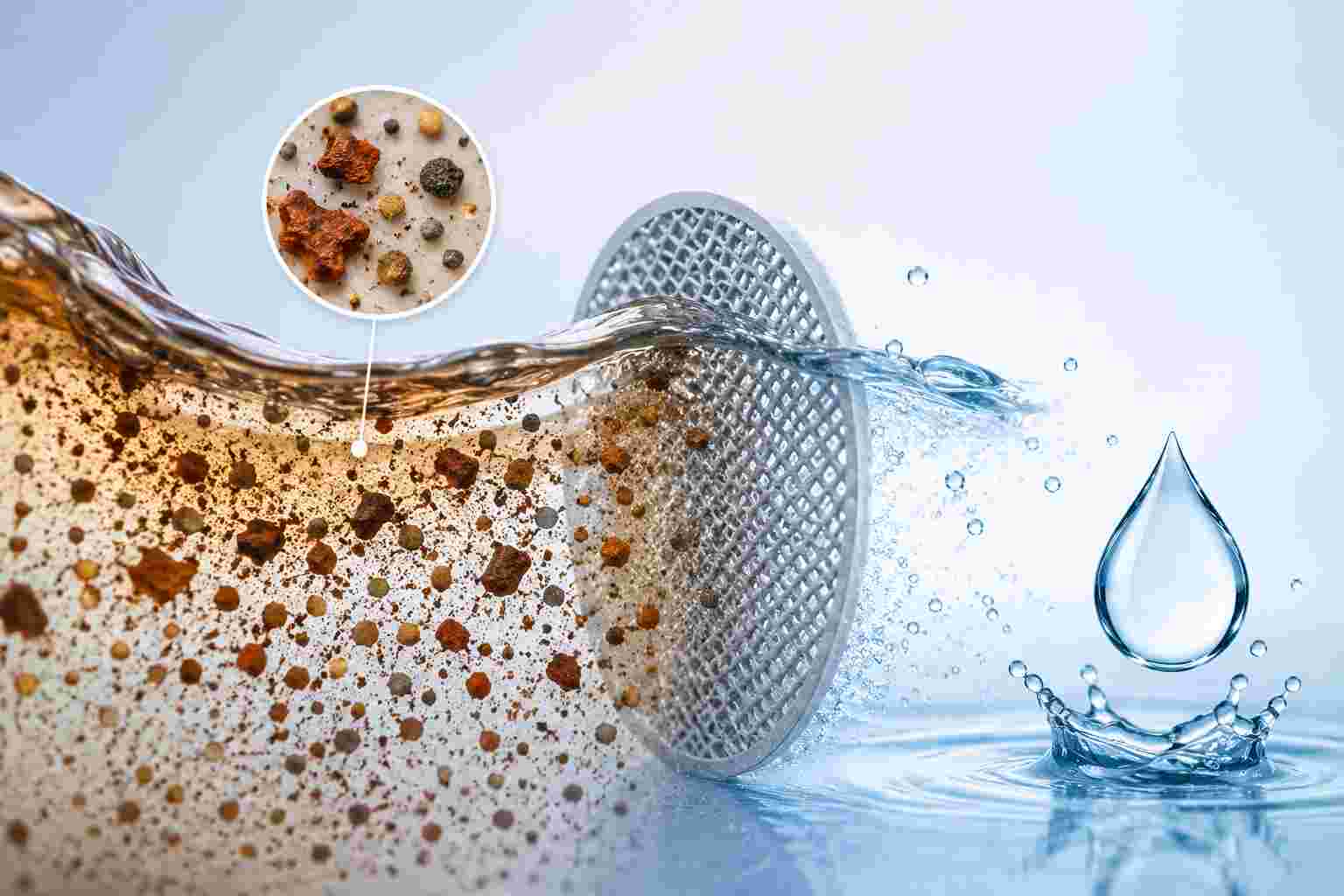 Sediment and rust particle filtration from water in Geelong